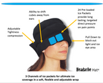 Load image into Gallery viewer, Headache Hat™ Wearable Ice Pack
