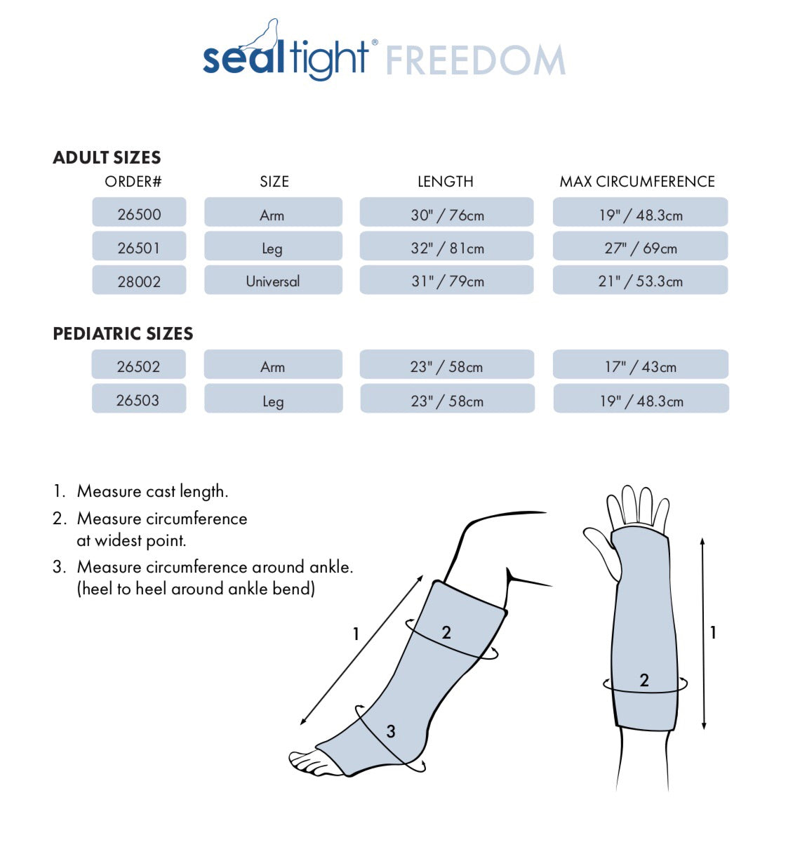 SEAL-TIGHT® FREEDOM - Child Arm/Leg